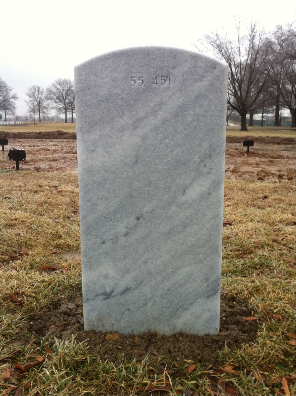 Back of headstone — Willis Daniel Latham