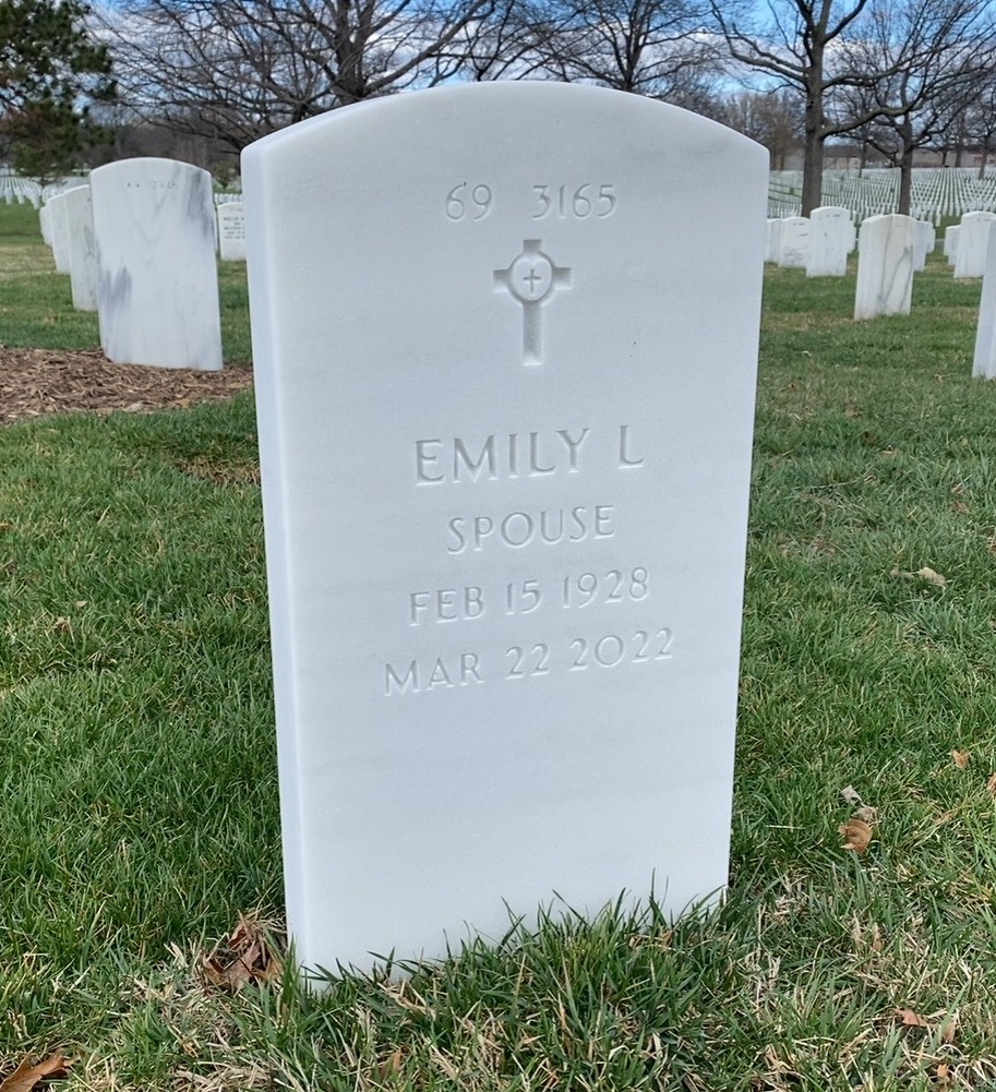 Back of headstone — Thomas Brown