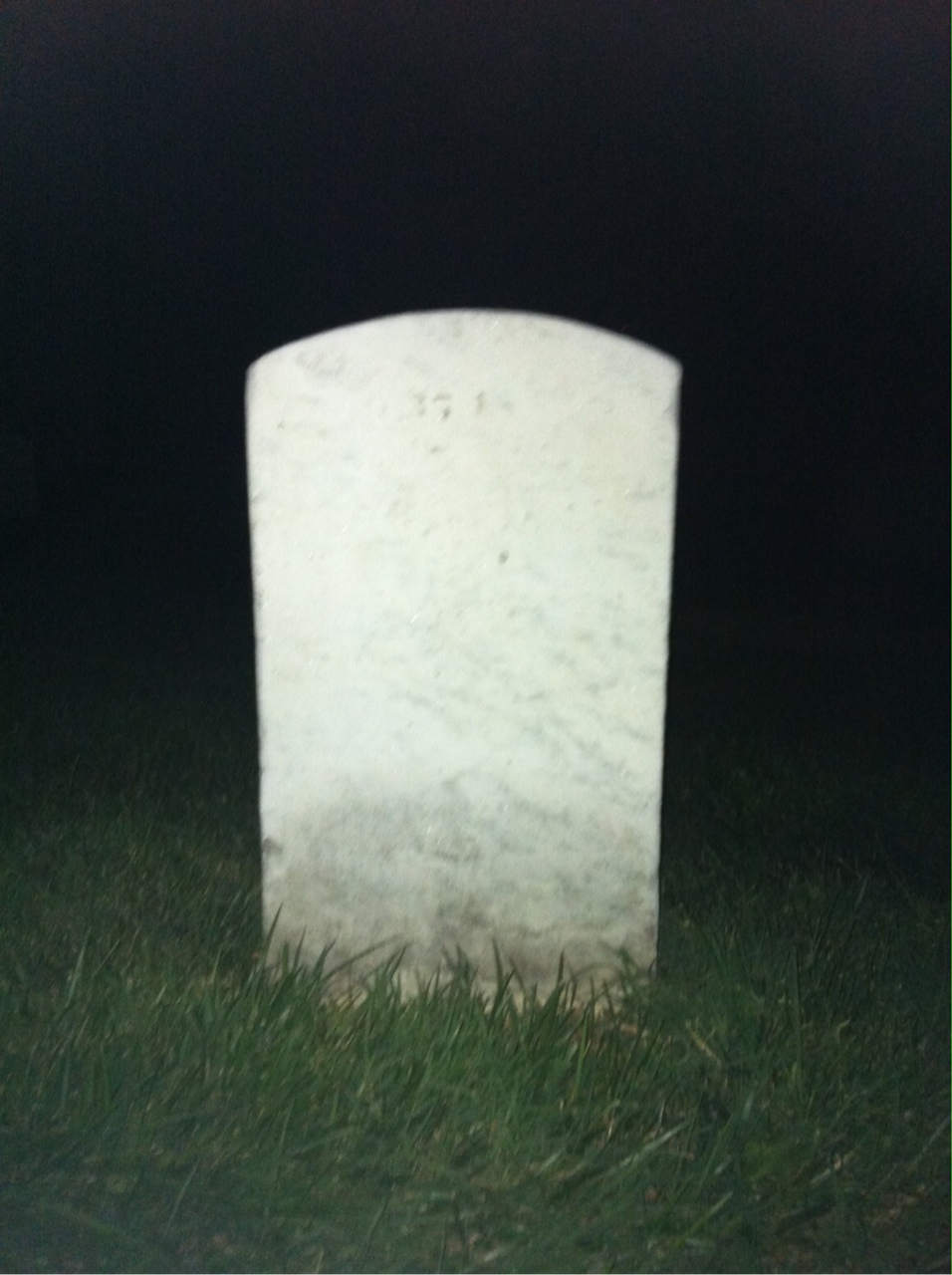 Back of headstone — Norman Baldwin