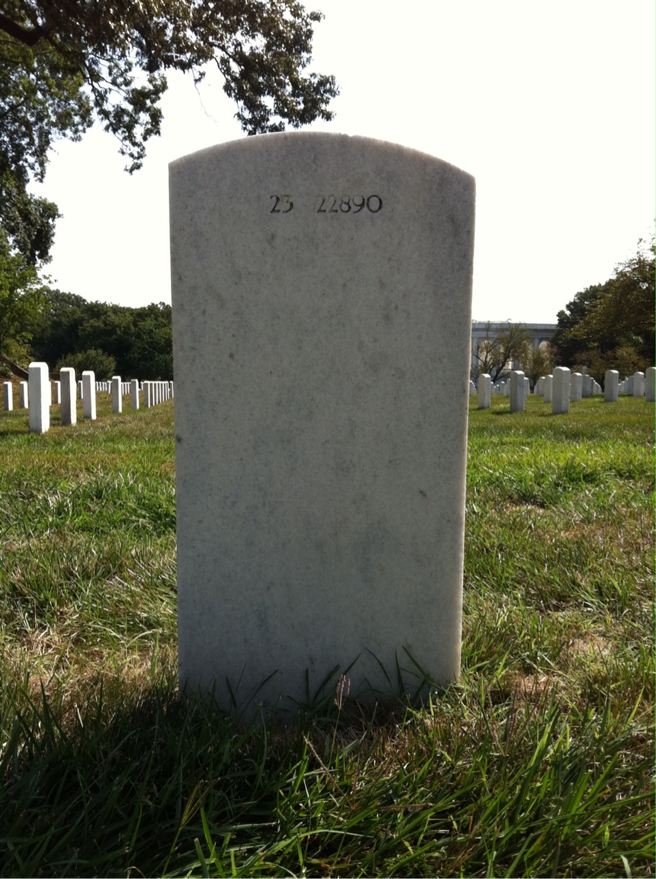 Back of headstone — Robert Miller