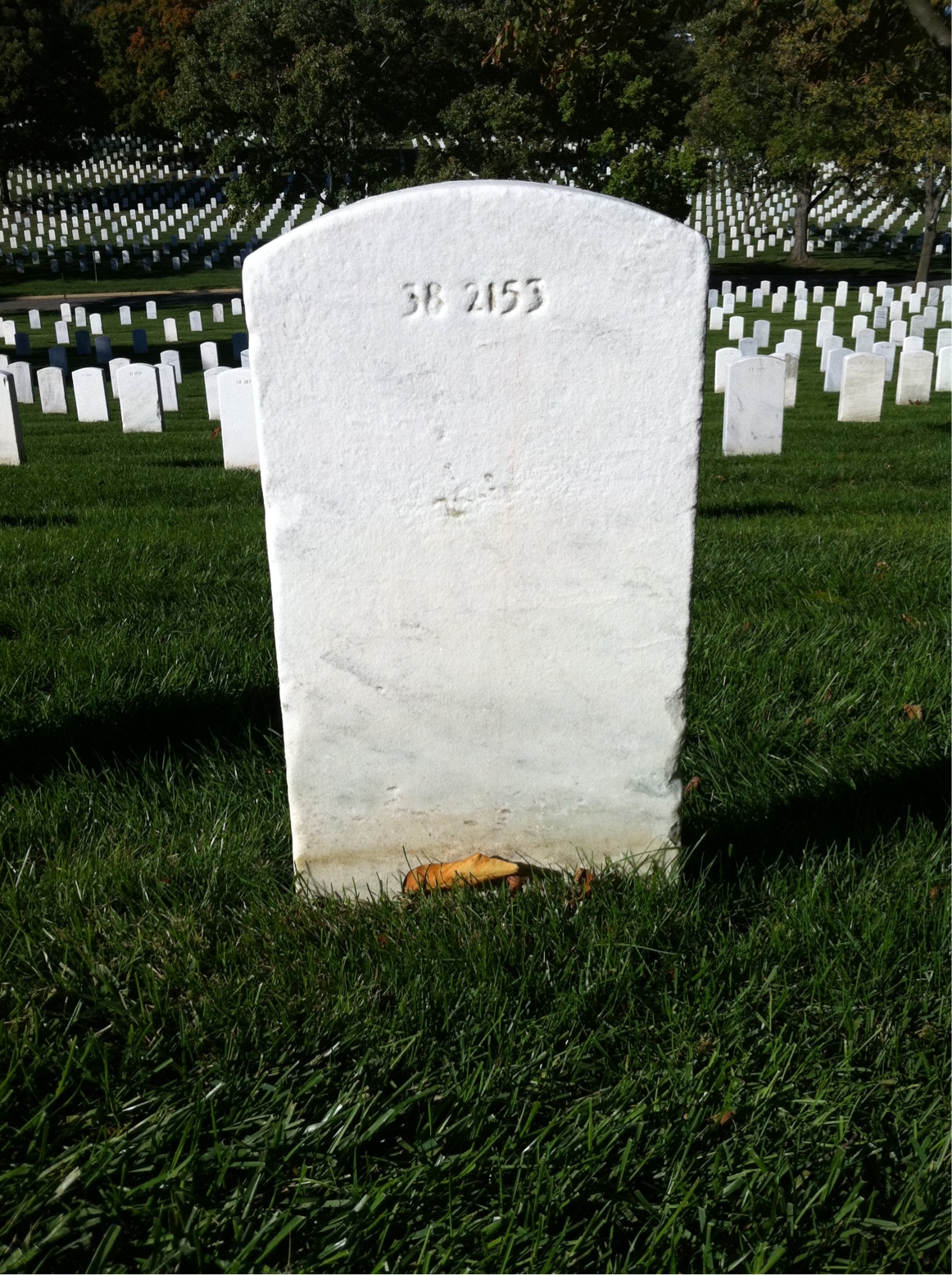 Back of headstone — Edwin Mumper