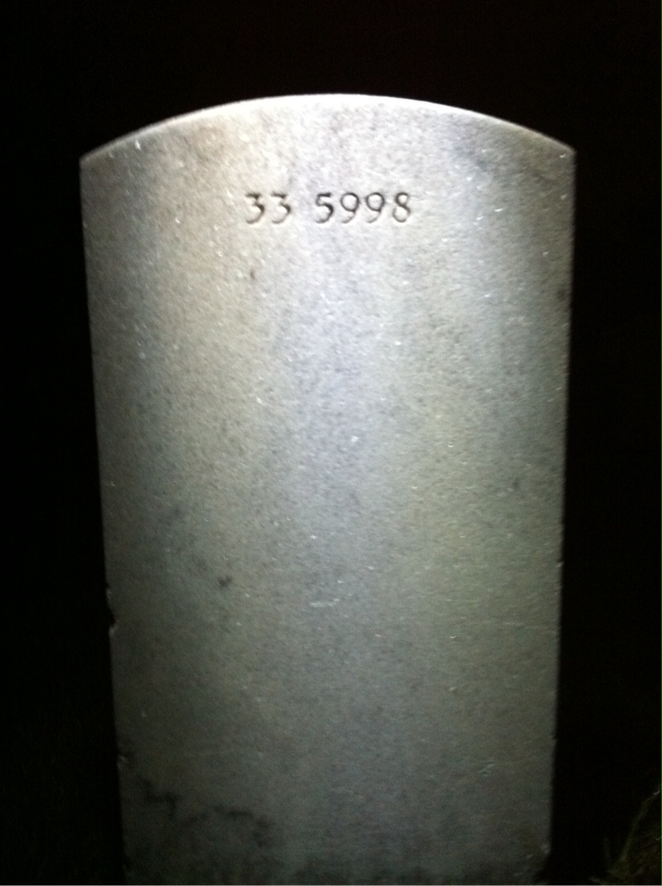 Back of headstone — Aramenta Moseby