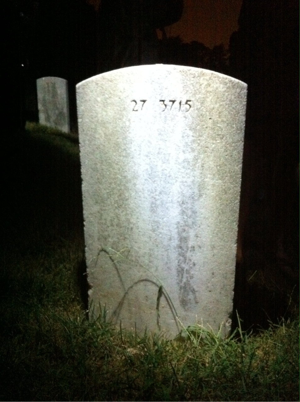Back of headstone — Phoebe Allen