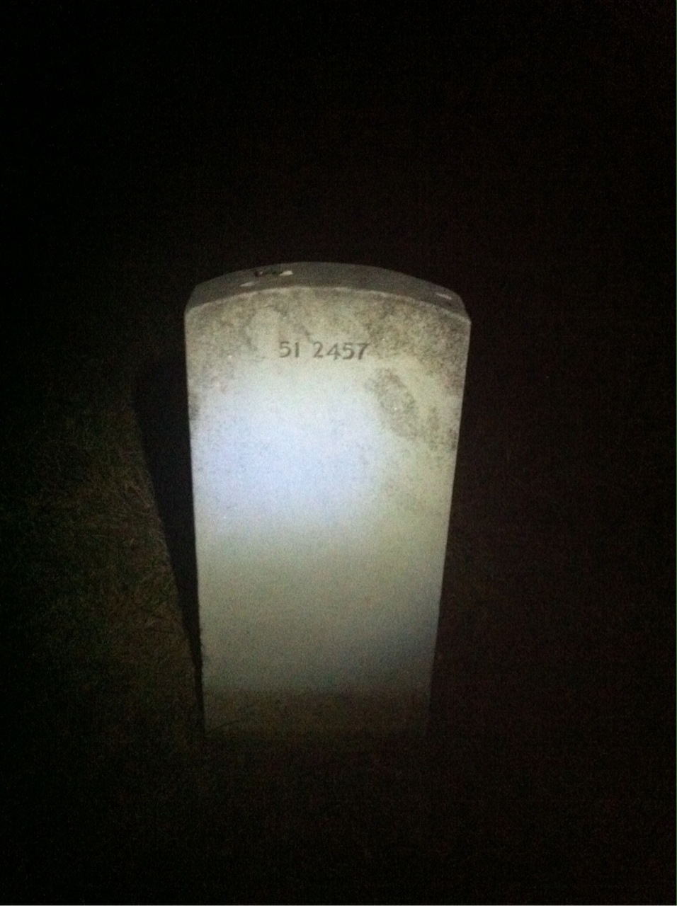 Back of headstone — William Earl Cofran