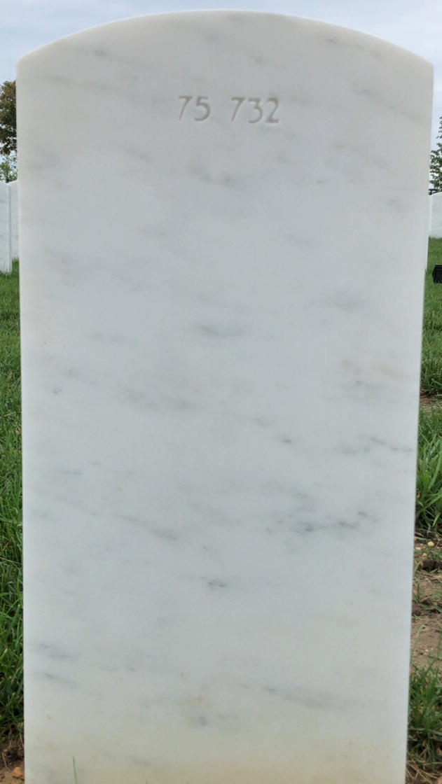 Back of headstone — William Domien Daens