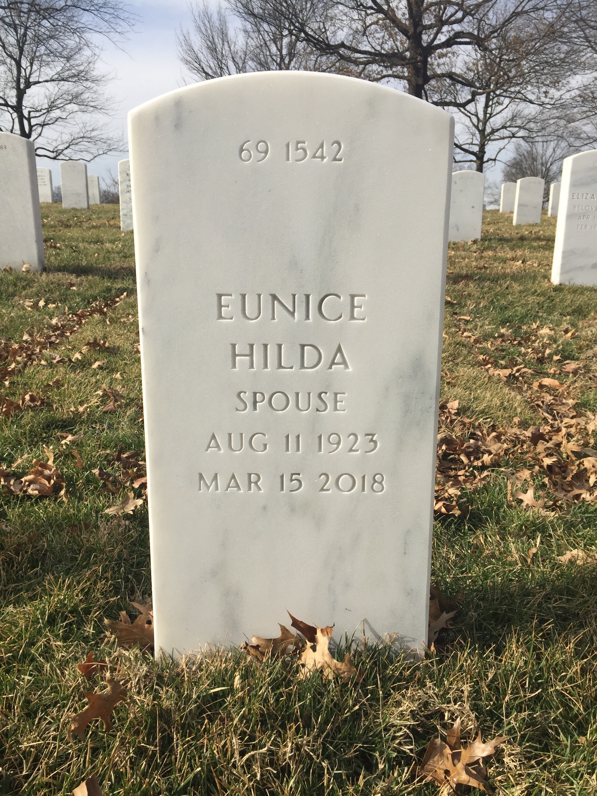 Back of headstone — Stanley Pratte