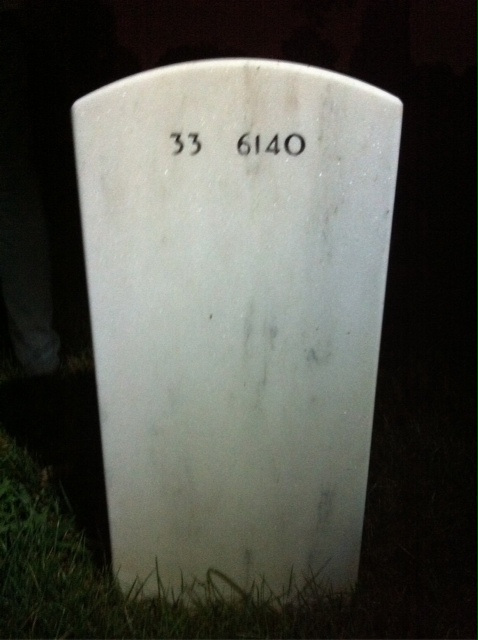 Back of headstone — Robert Bailey