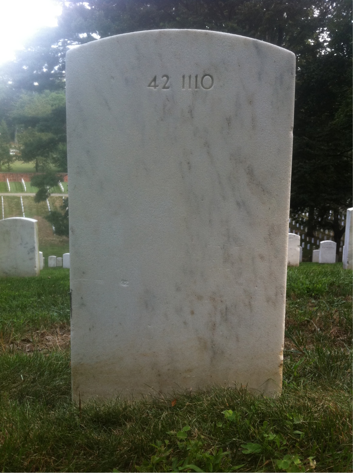 Back of headstone — Carolyn Mortfeld