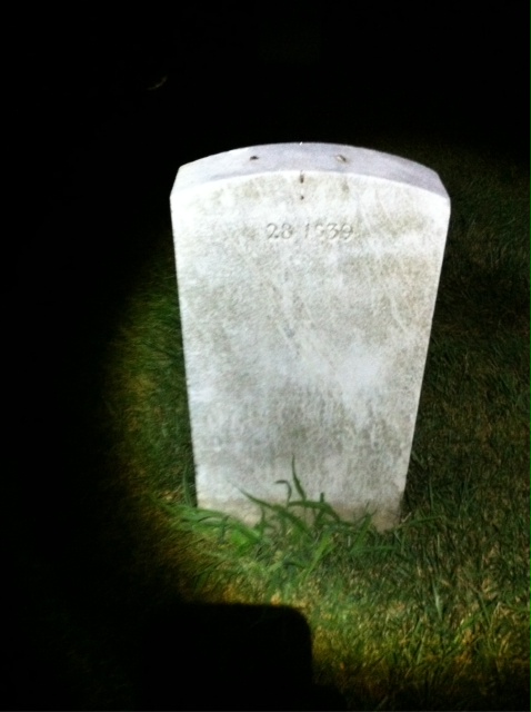 Back of headstone — Walter L Taylor