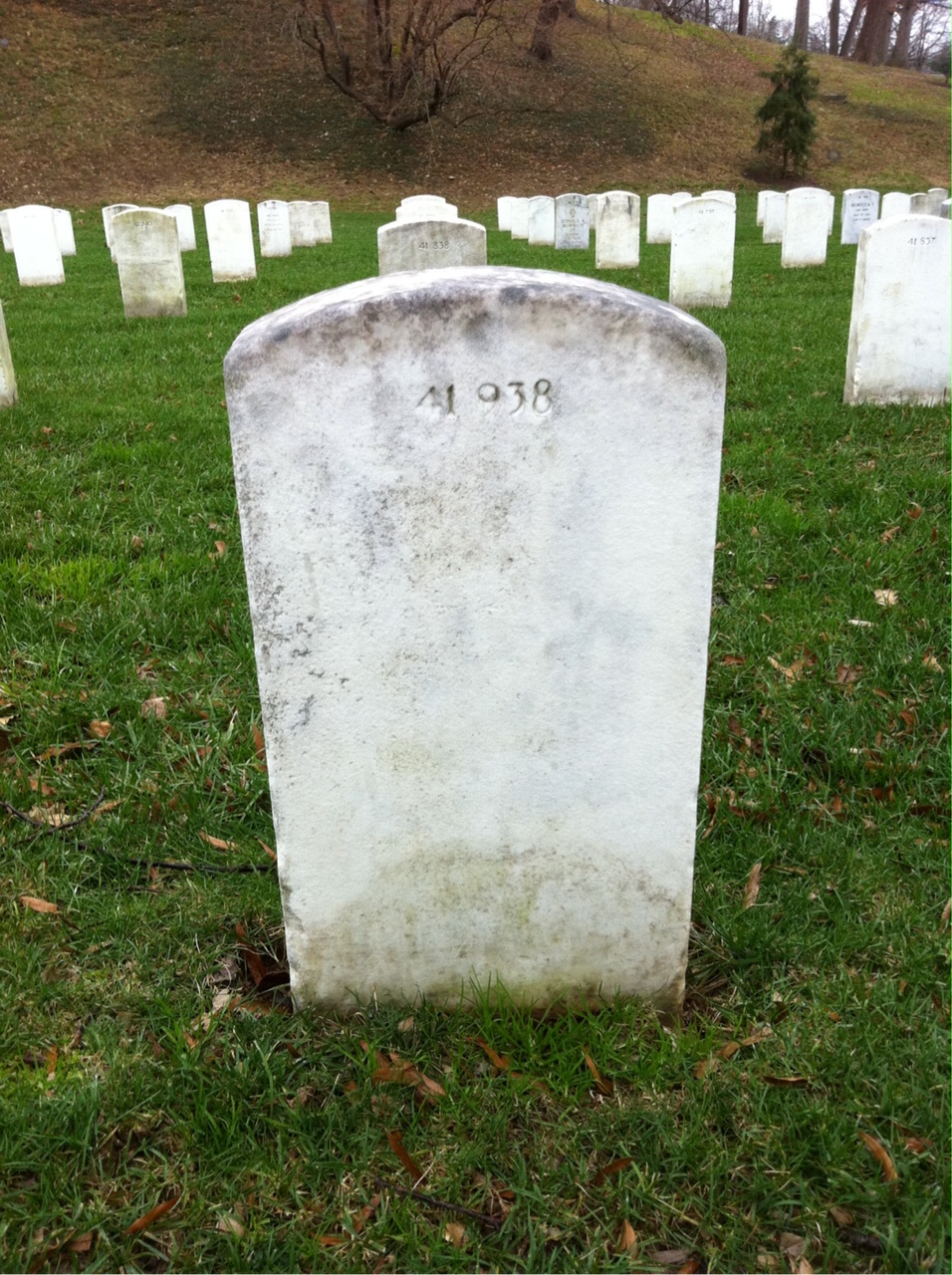 Back of headstone — Clyde Banks