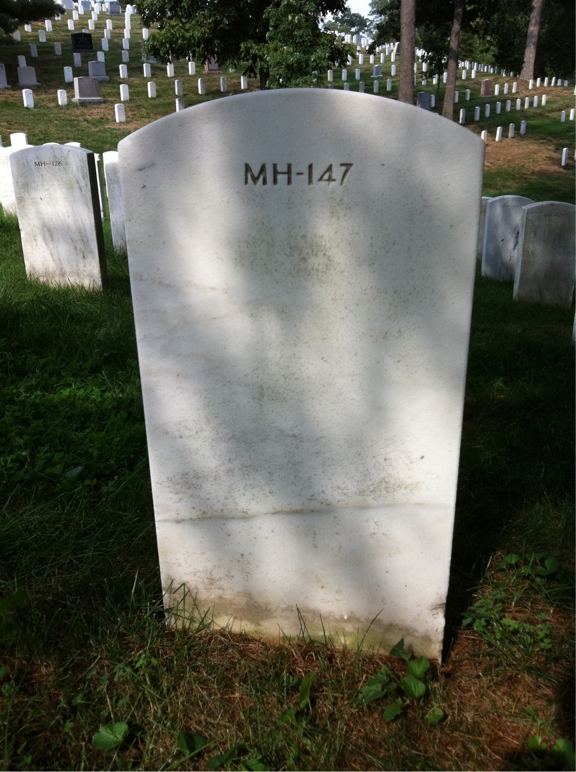 Back of headstone — Larry Biediger