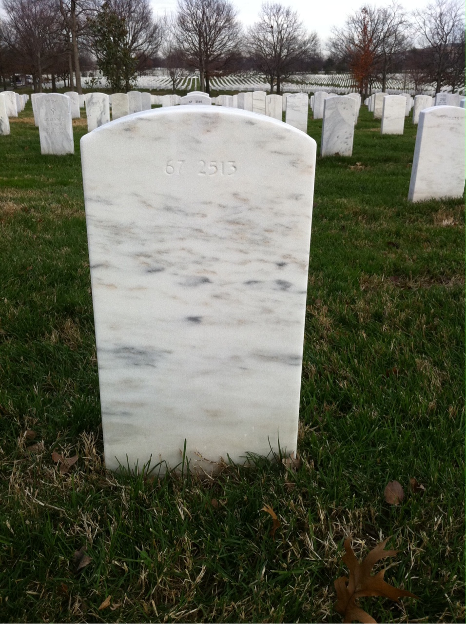 Back of headstone — William Quentin Gassett