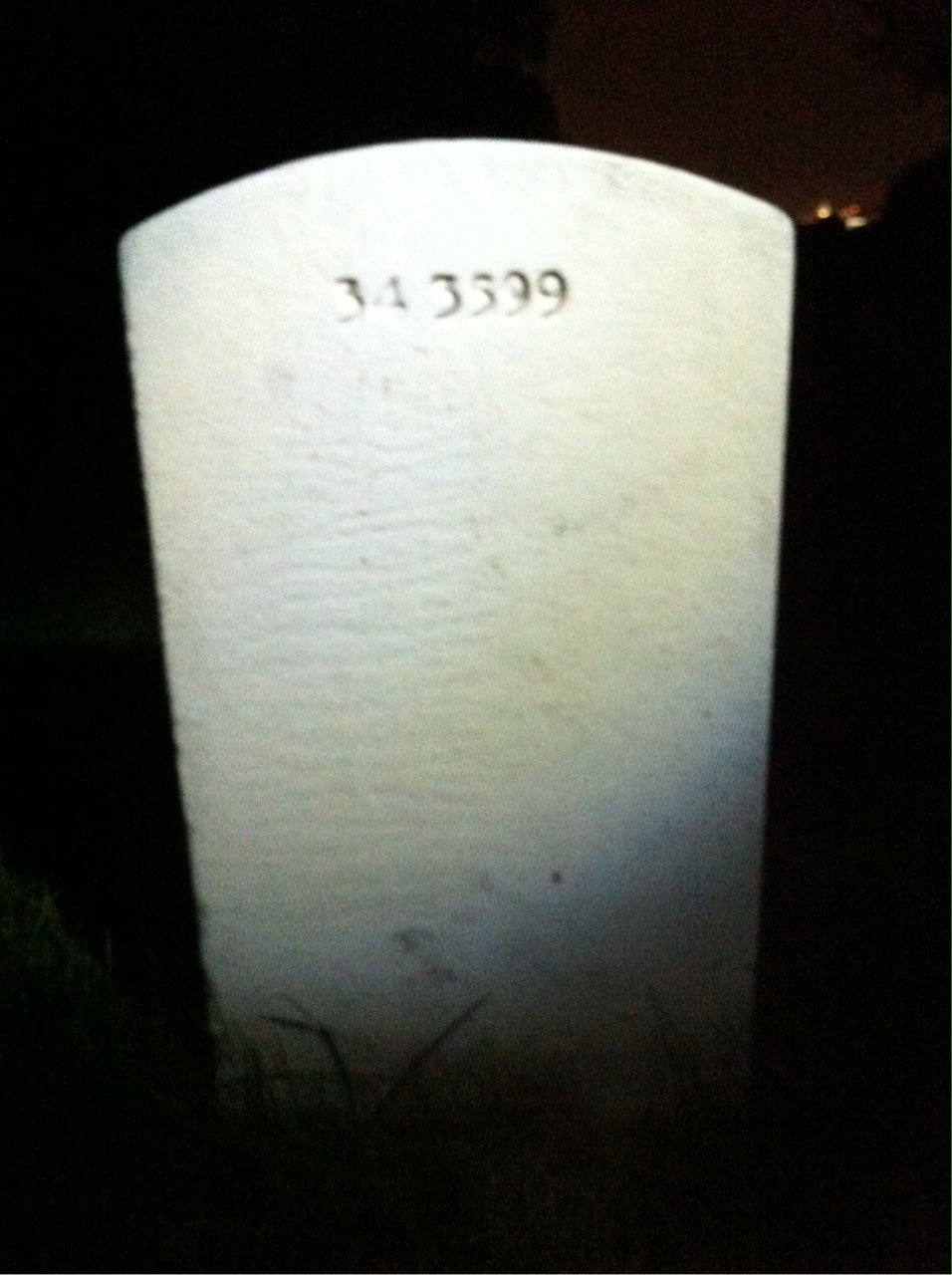 Back of headstone — Robert Hensley Smith