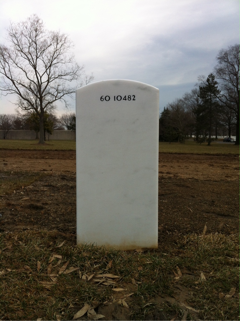 Back of headstone — Keith Shea