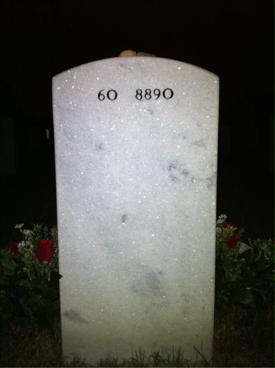 Back of headstone — Steven Weyman