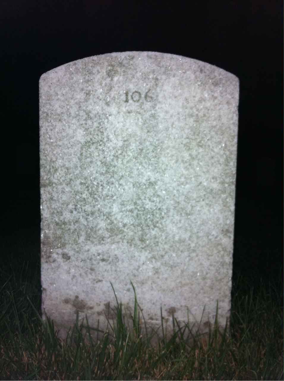 Back of headstone — Atlee Austin