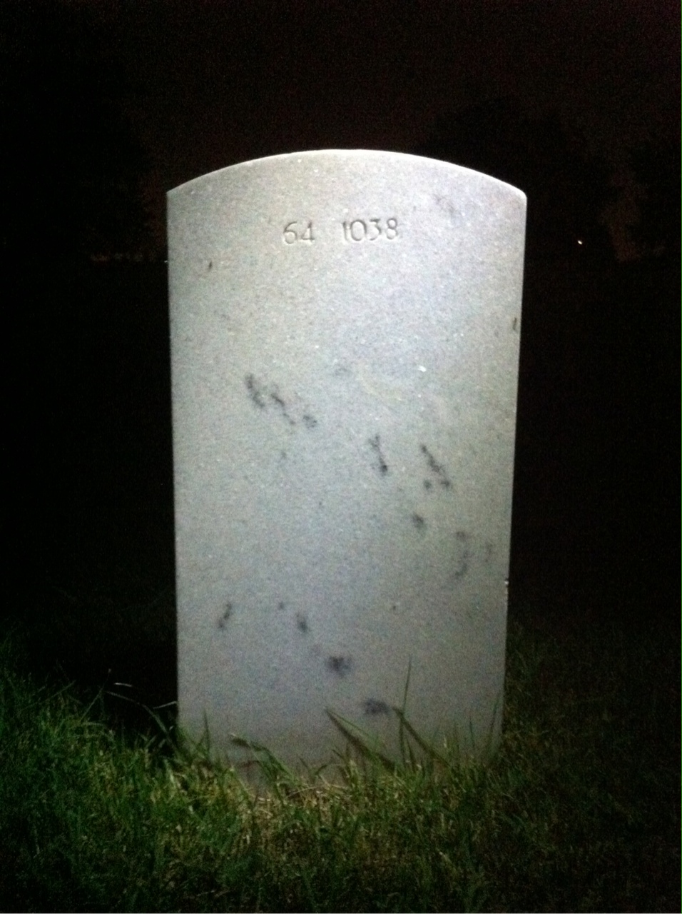 Back of headstone — William Alfred Mallari
