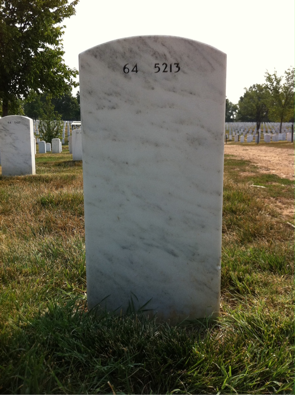 Back of headstone — Leroy Dietrich