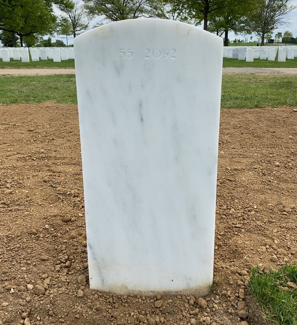 Back of headstone — Thomas Eugene Williamson