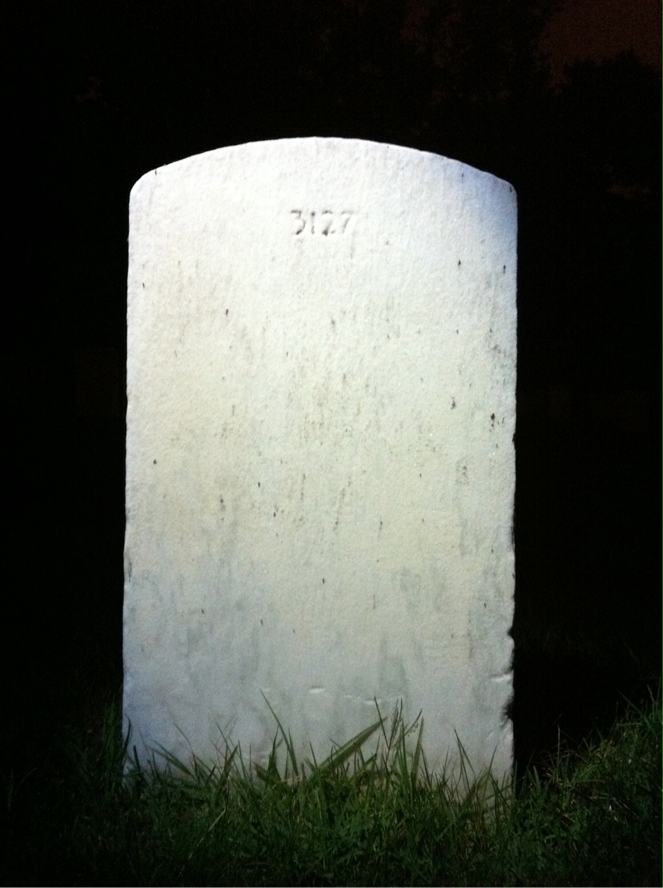 Back of headstone — Eugene Allen
