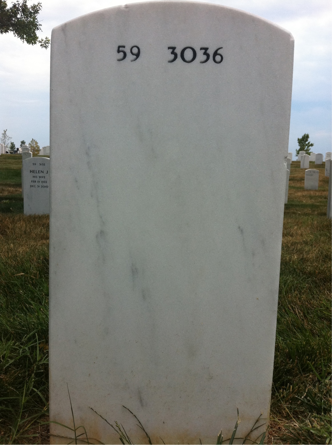 Back of headstone — Robert Kerr