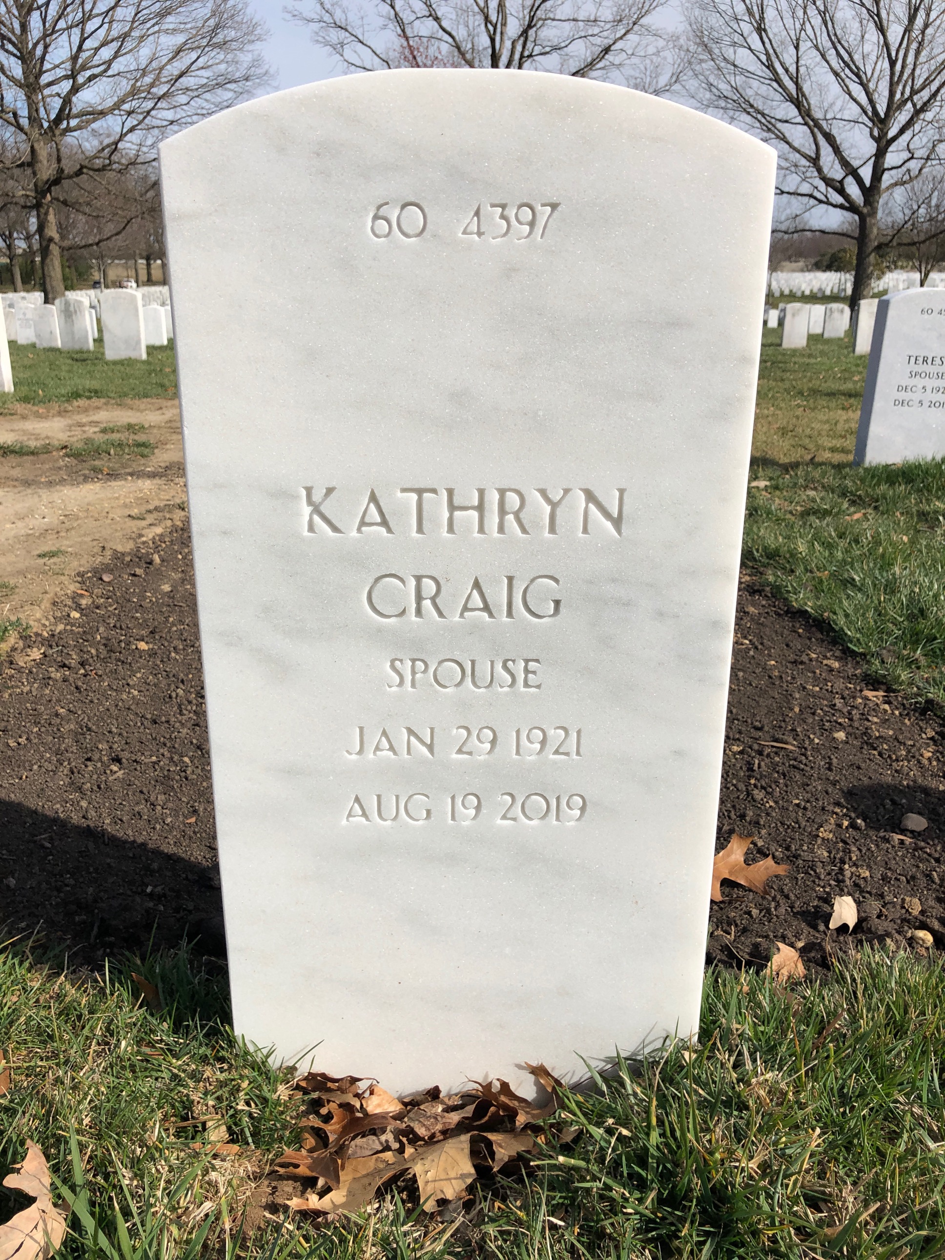 Back of headstone — Neil Snyder