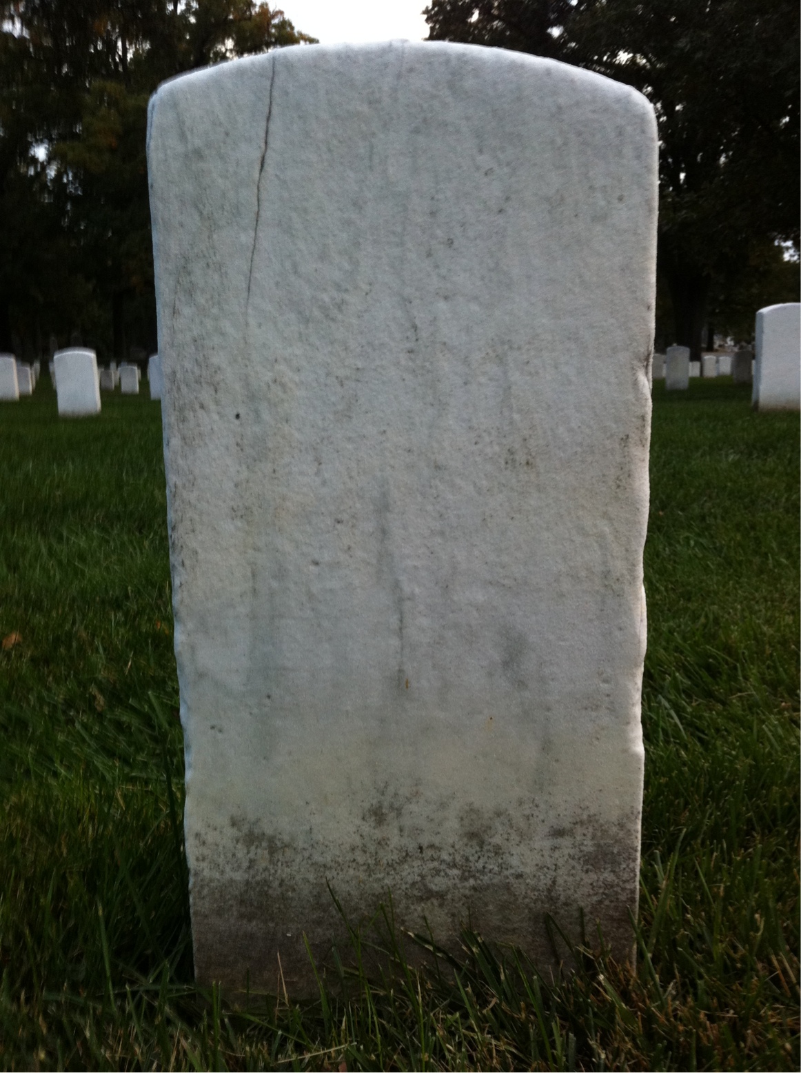 Back of headstone — W Morrison