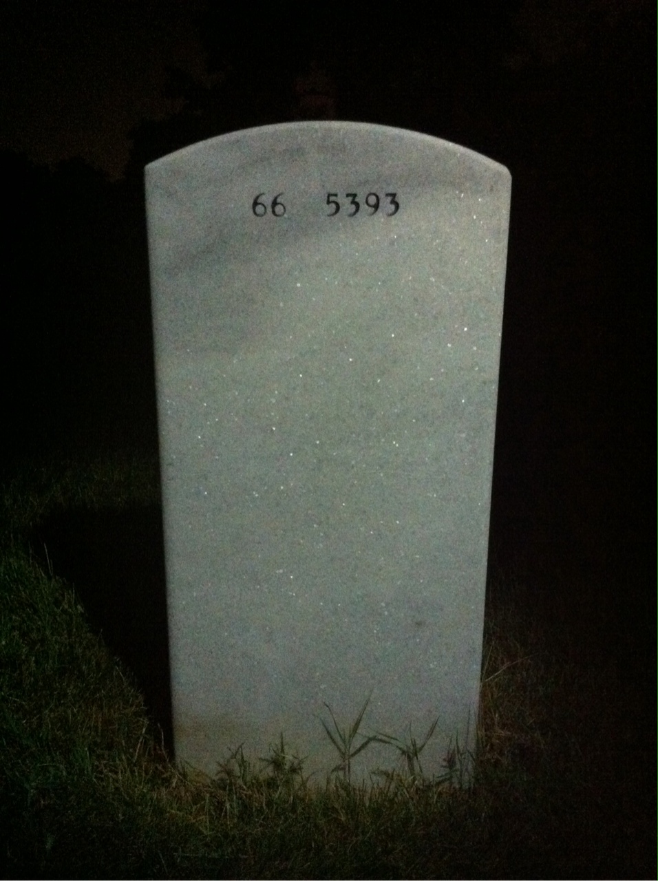 Back of headstone — Stuart Kearney