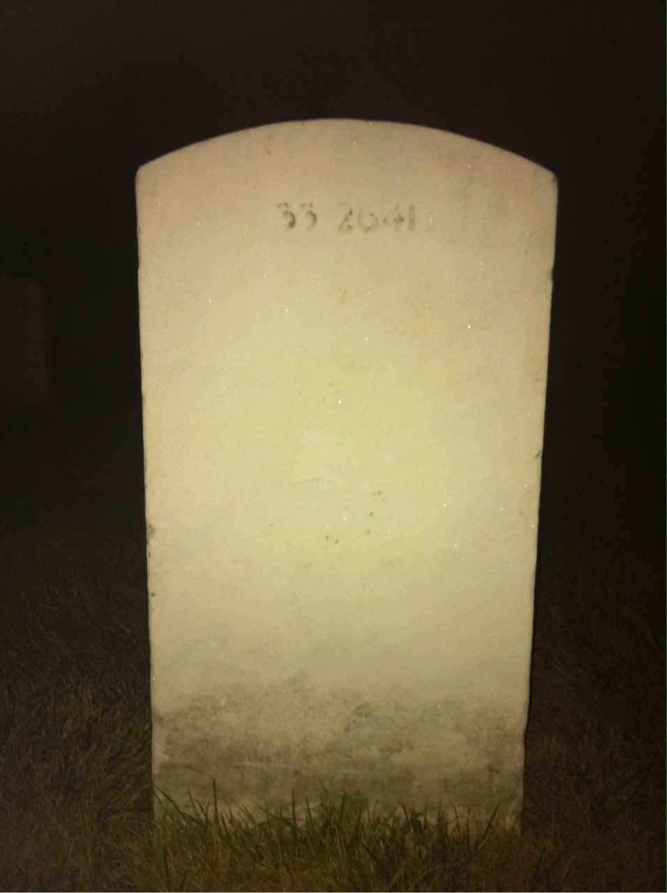 Back of headstone — John Morton