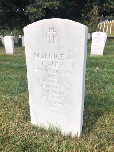 Headstone of Maurice Aloysius Casey