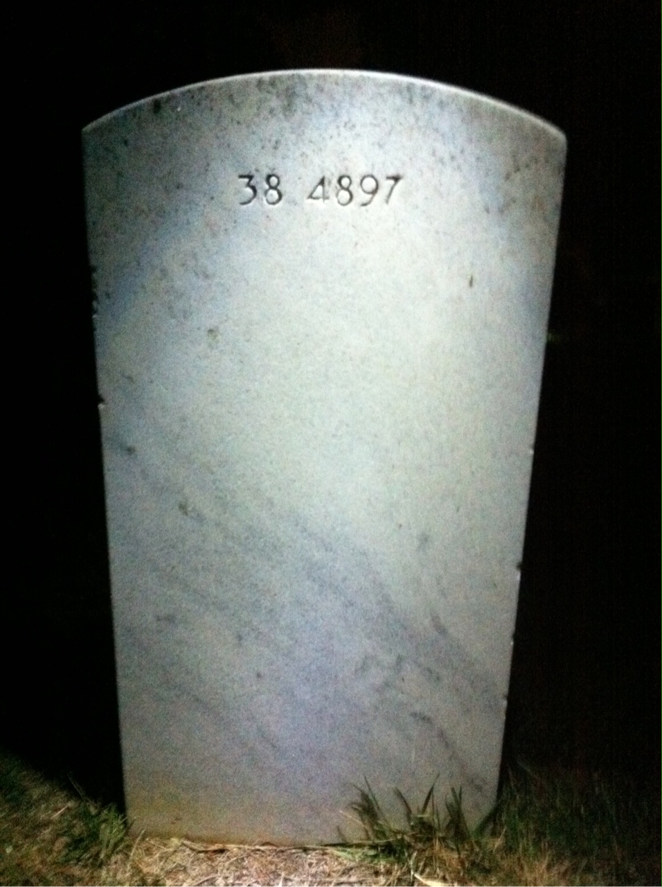 Back of headstone — Elsie Alban