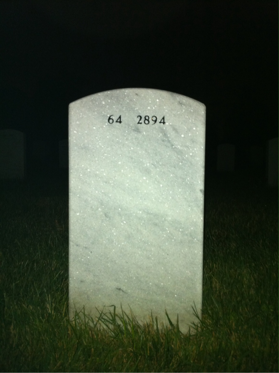 Back of headstone — Joseph Adamski