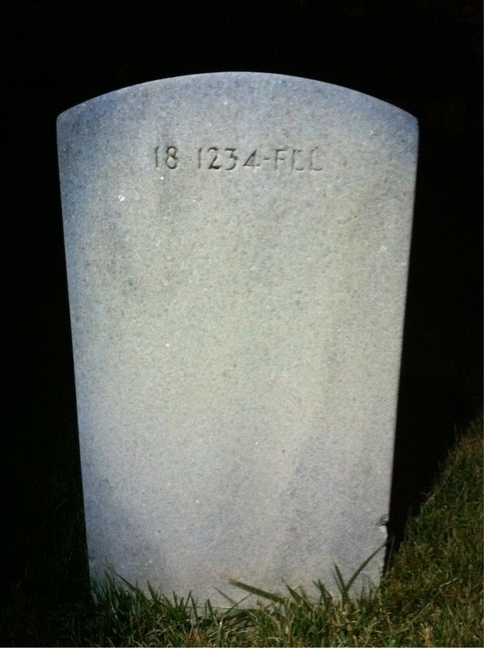 Back of headstone — William Morris