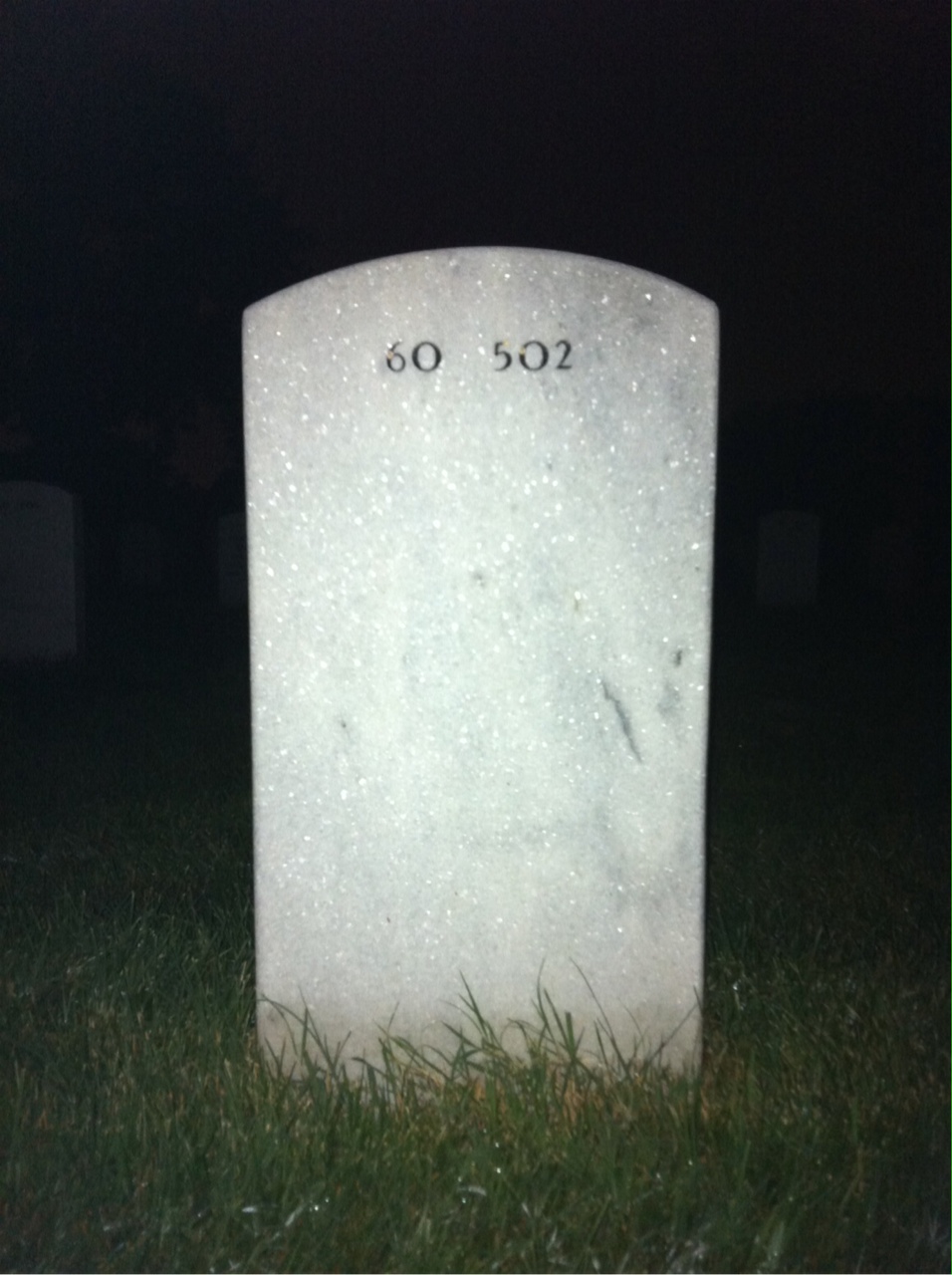 Back of headstone — Alvin Murphy