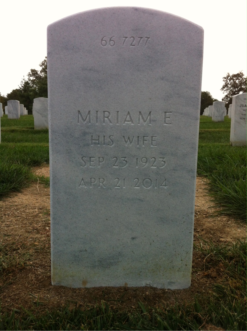 Back of headstone — Einar Berge