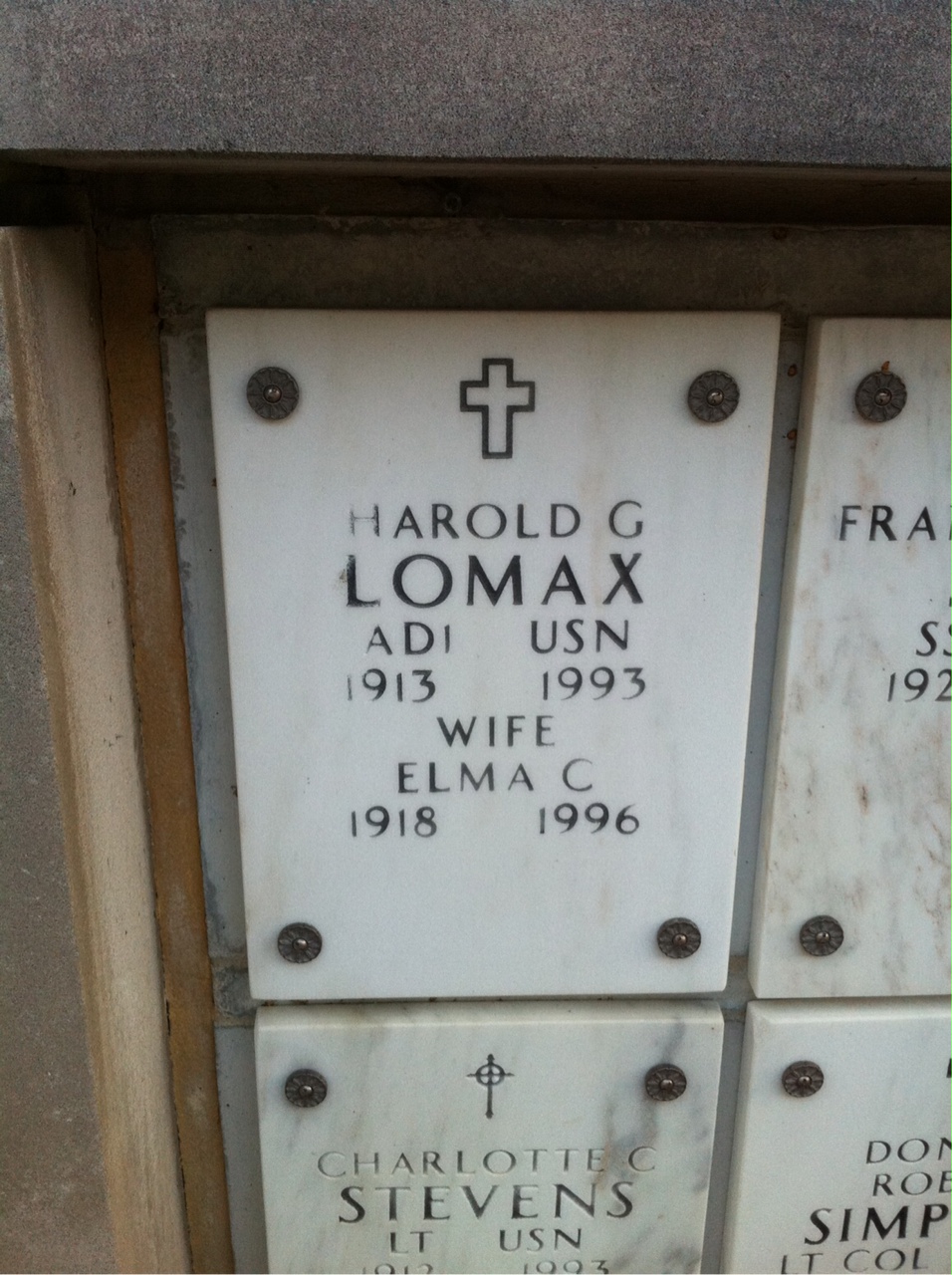 Harold G Lomax