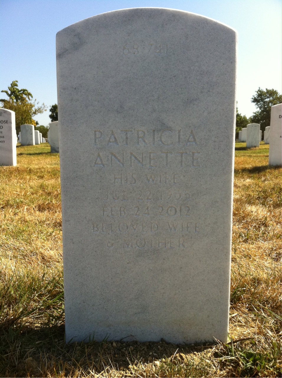 Back of headstone — Francis Griffin