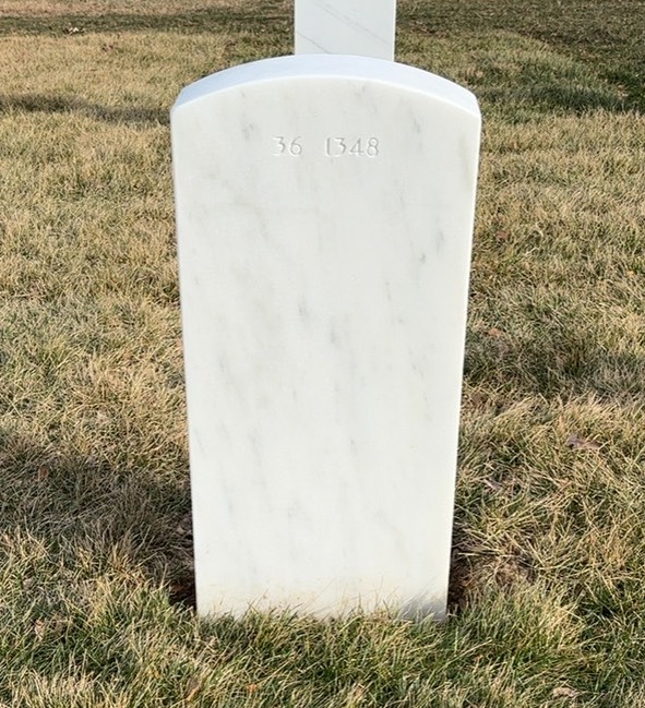 Back of headstone — William Ray Smith