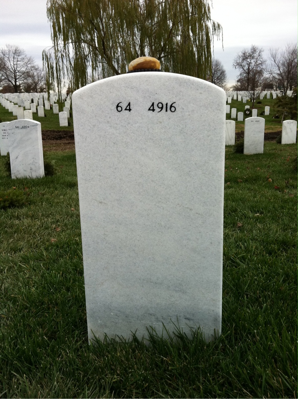 Back of headstone — George Dunmore