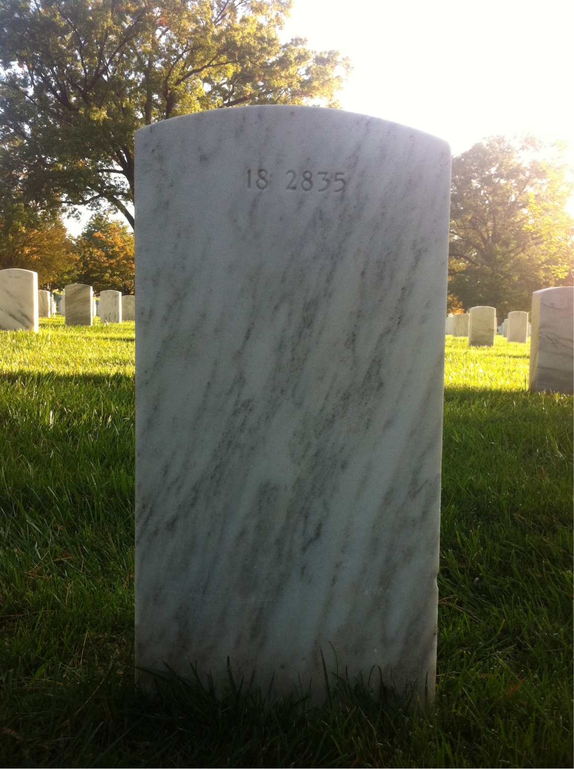 Back of headstone — Paul Myhre