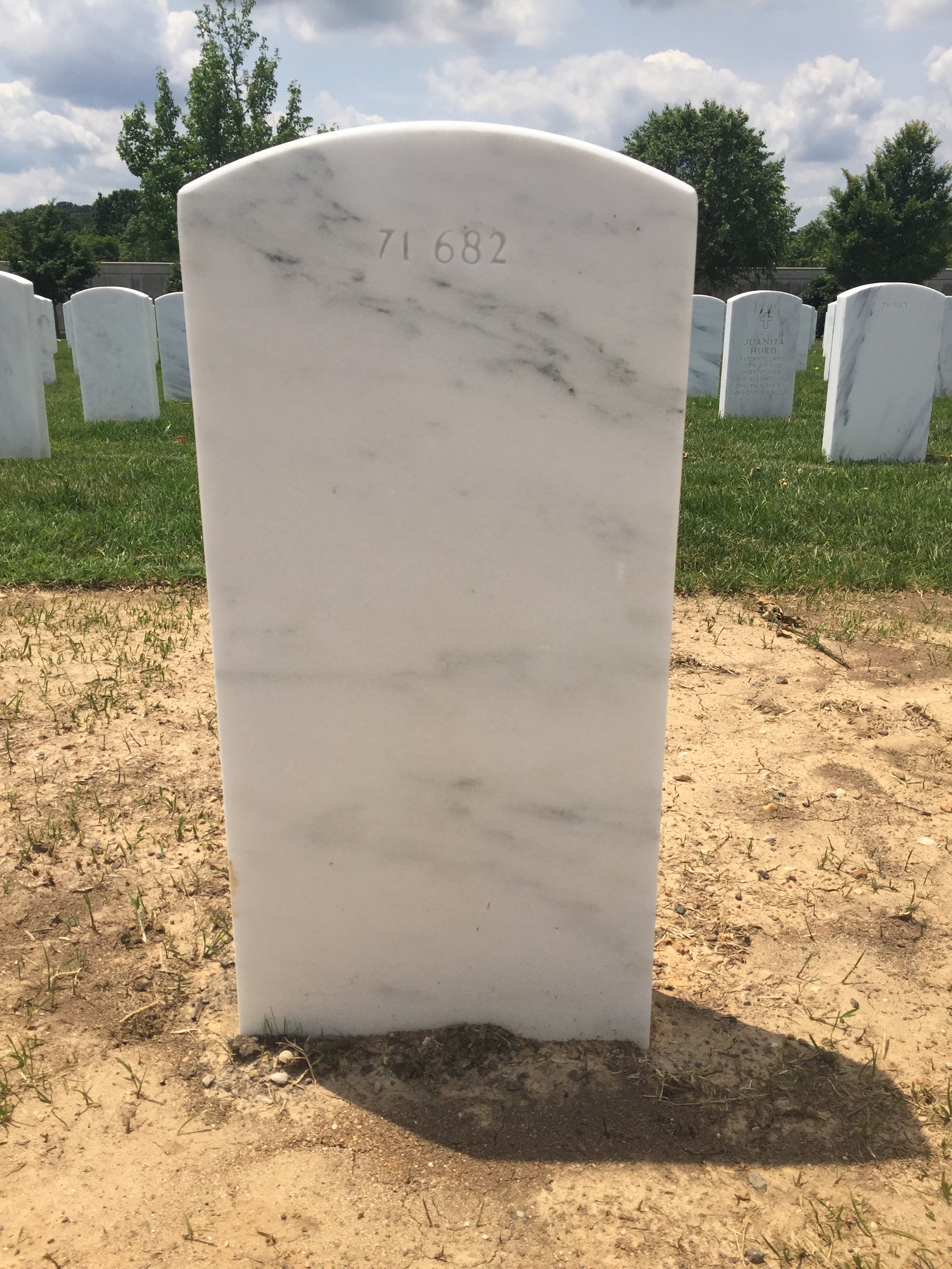 Back of headstone — Joseph W Kucharek