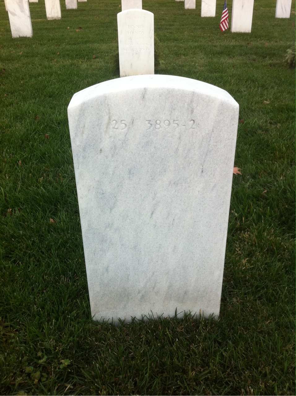 Back of headstone — Leroy Fountain