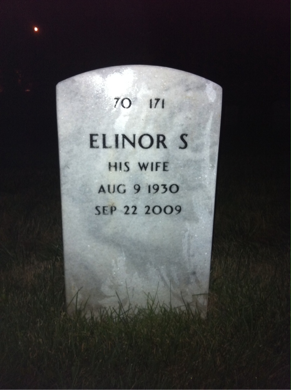 Back of headstone — Joseph O'Connell