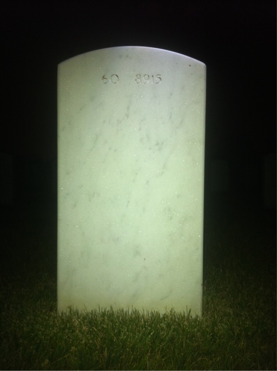 Back of headstone — George Gurley