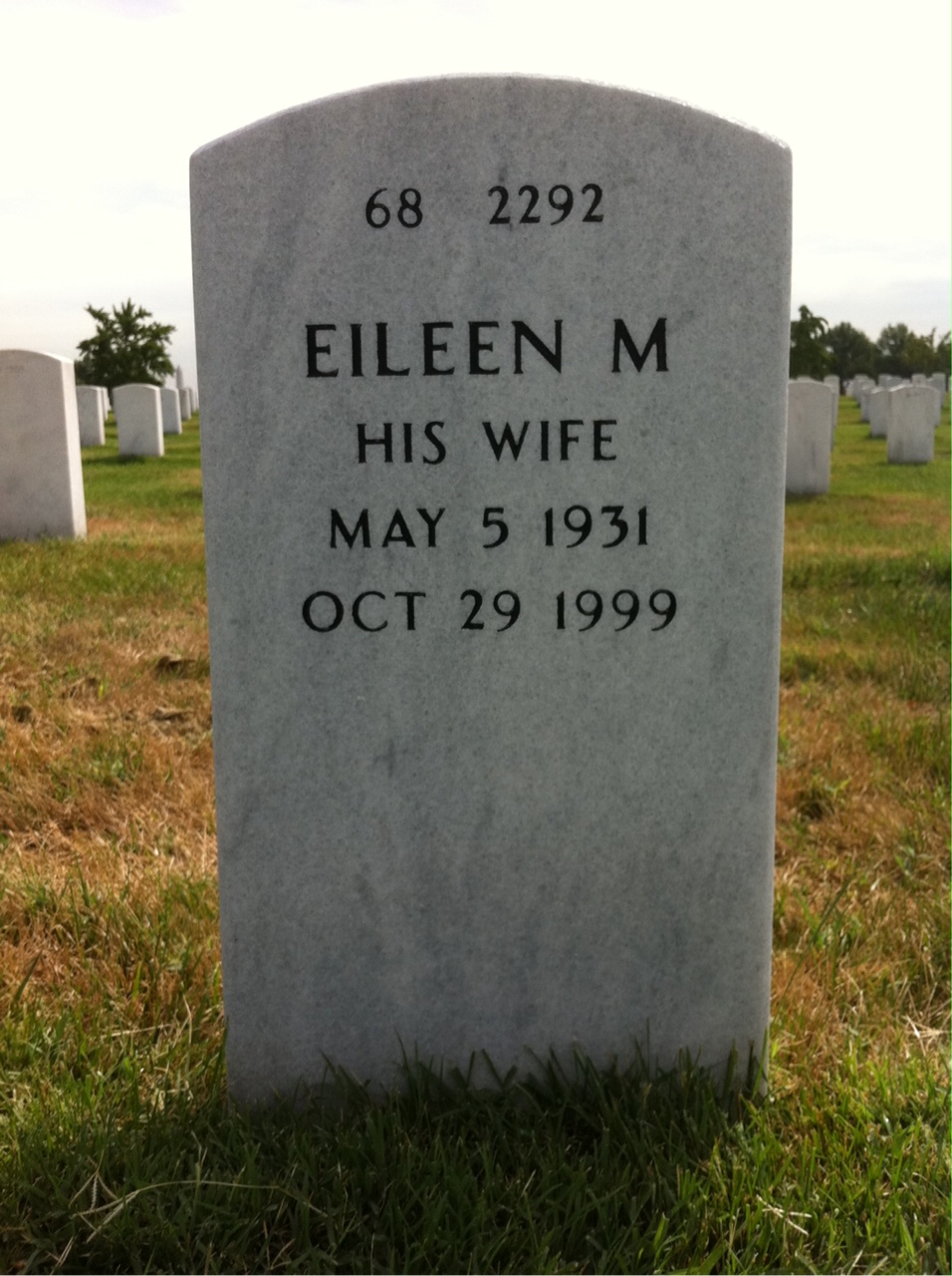 Back of headstone — William Campbell