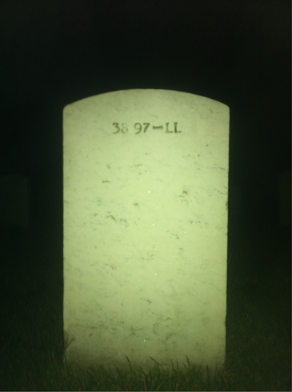 Back of headstone — David Andrews