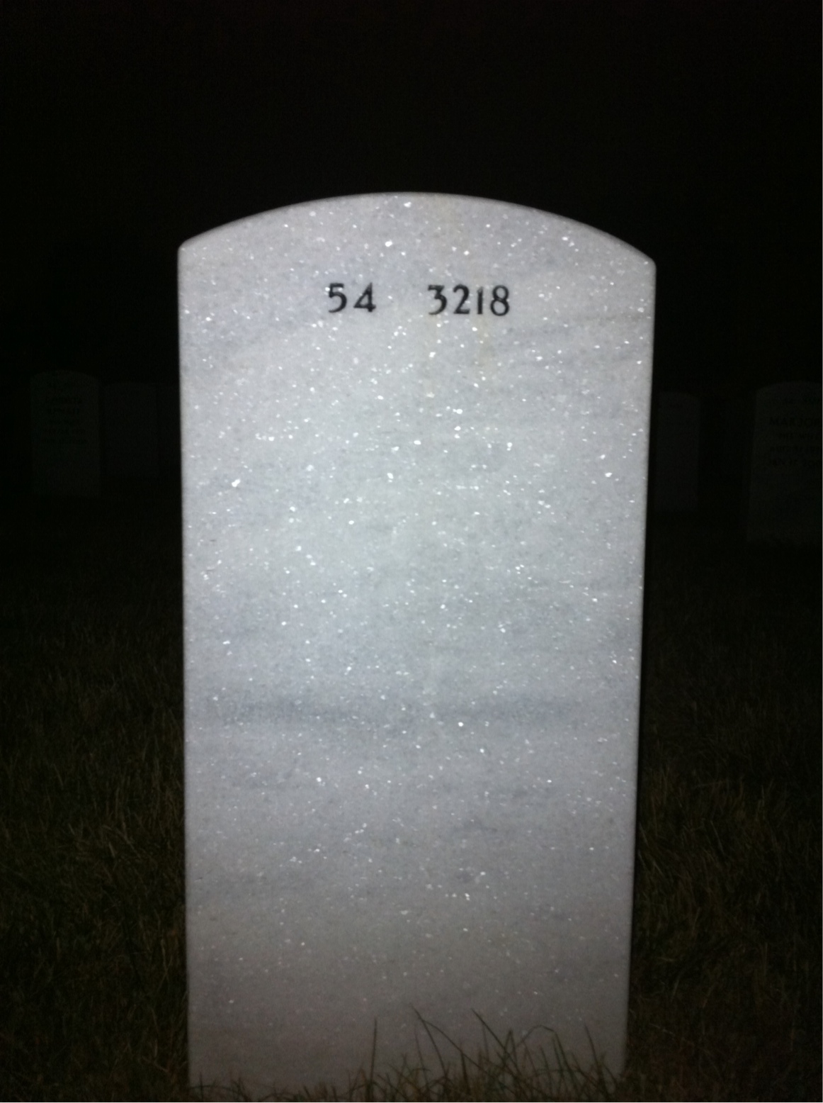 Back of headstone — Rita Dobson