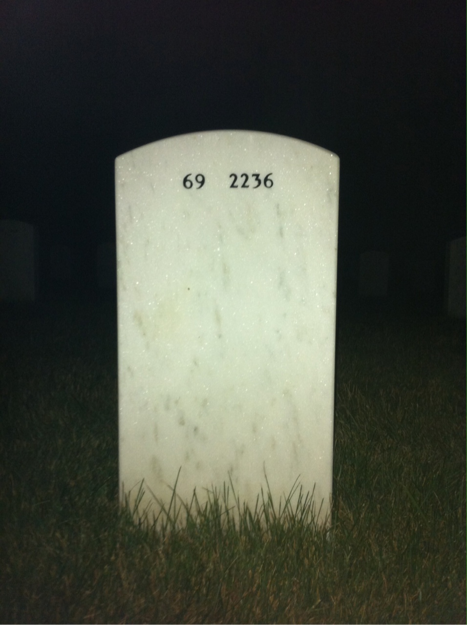 Back of headstone — Charles Fulps