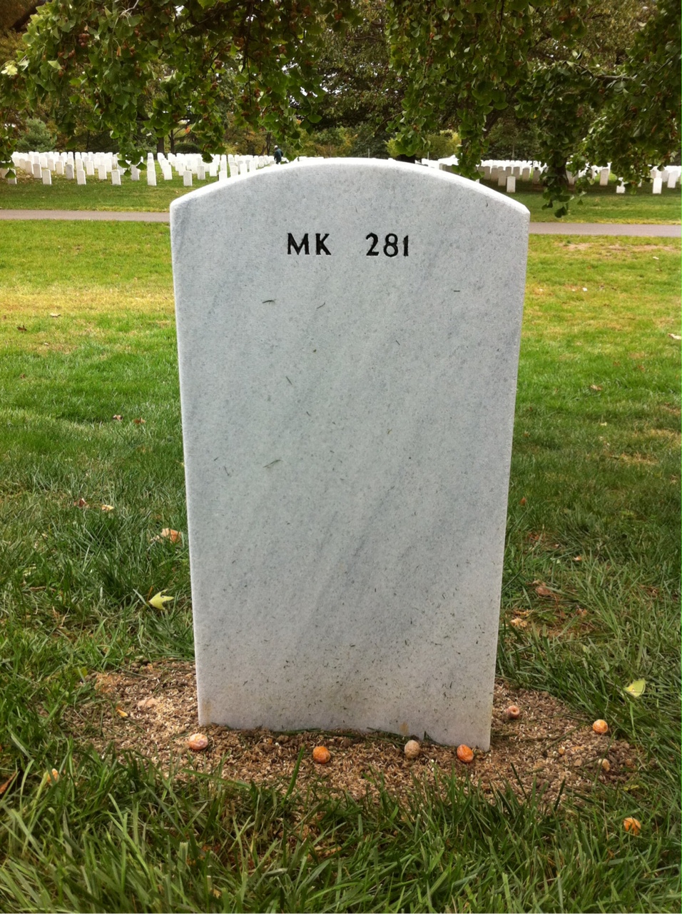 Back of headstone — Thomas Edward Clements