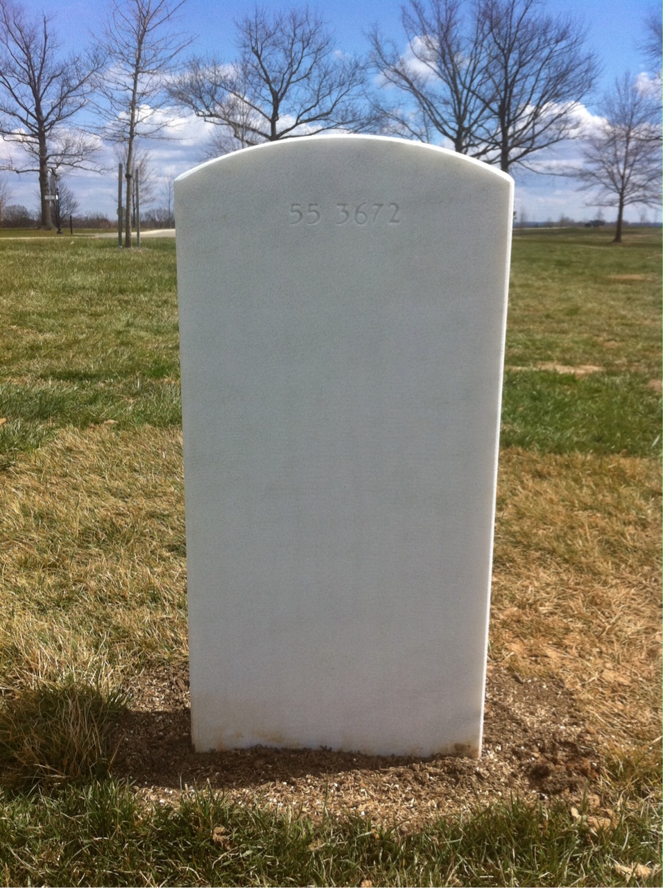 Back of headstone — Wayne Carl Synstad